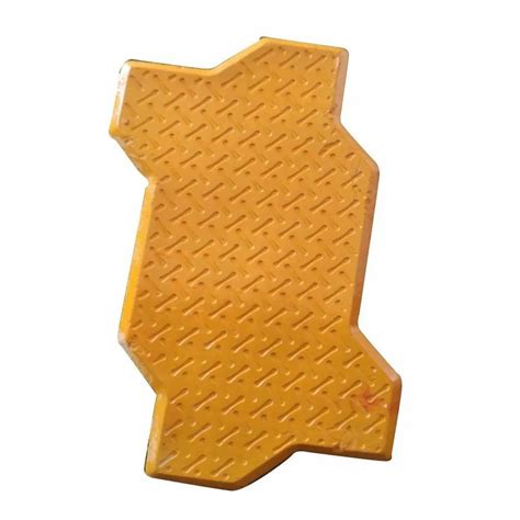 Cement Yellow Zig Zag Interlocking Tile For Landscaping Thickness