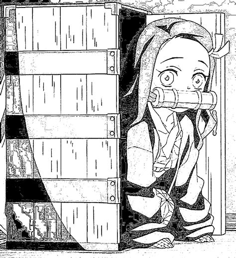 Nezuko Kamado 15 From Demon Slayer Coloring Page