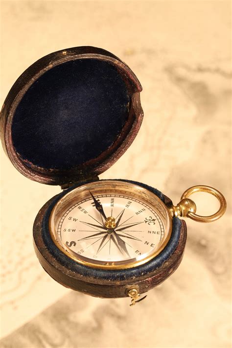 Antique Pocket Compass By Francis Barker London C1880 Etsy