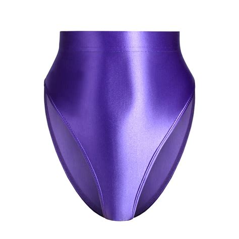 Womens Sexy Leggings Shiny Briefs Knickers Satin Glossy Opaque Gym