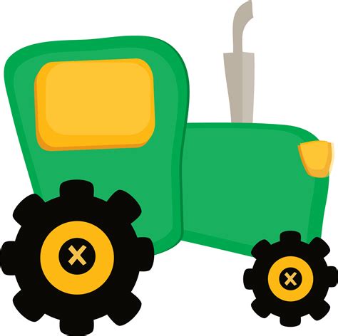 Fazendinha Cute Clipart Tractor Png Minus Cliparts Co Tractor Clipart