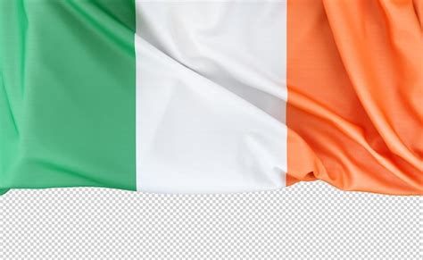 Premium Psd Flag Of Republic Of Ireland Isolated On White Background