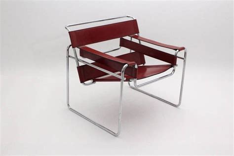 Red Bauhaus Red Wassily Chairs Mod B 3 By Marcel Breuer 1920s For Sale