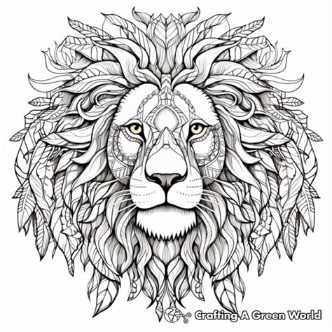 Realistic Lion Coloring Pages Free And Printable