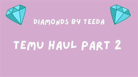 Diamond Painting Temu Haul Part 2 Youtube