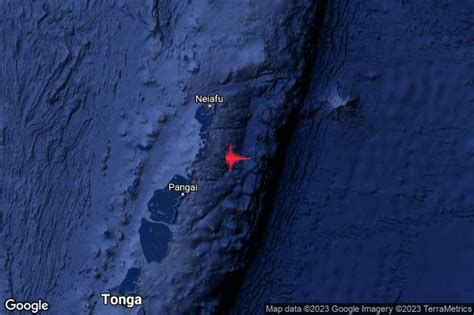 M Epicentro Tonga Islands Sea Tonga Ultimi Terremoti It