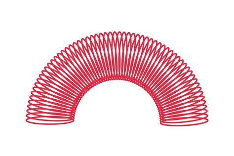 Red Spiral Spring Toy Children Magic Slinky Spring Color Plastic Kid