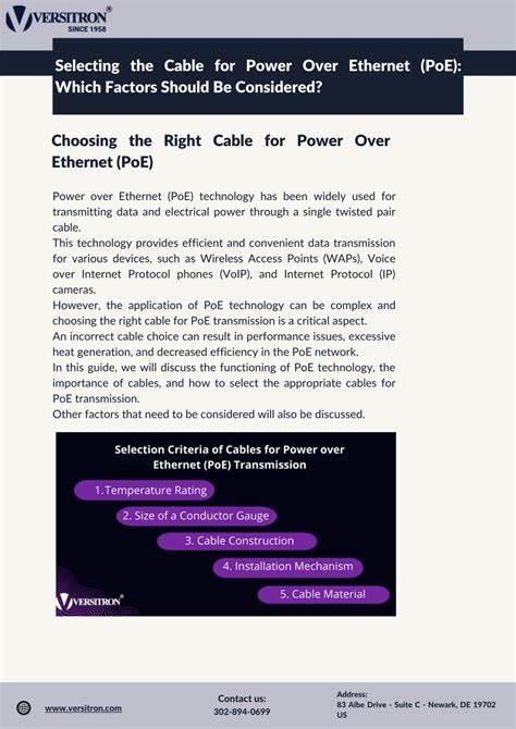 Ppt Versitron Power Over Ethernet Poe Powerpoint Presentation Free
