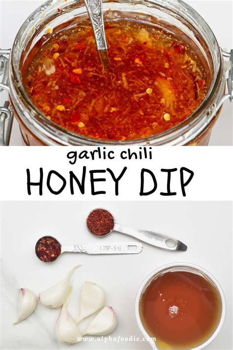 The Ingredients To Make Garlic Chili Are Shown In Bowls And On Spoons