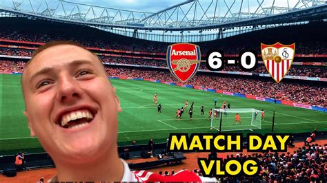 Arsenal Vs Sevilla Matchday Vlog Jesus Scores A Hat Trick Can We Win