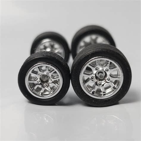 5 Sets Gasser Muscle Car Chrome 10 Spoke 10mm 12mm For Hot Wheels Ebay