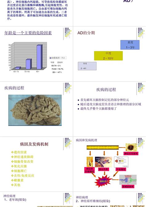 阿尔茨海默病的发病机制、药物治疗及进展学习ppt模板卡卡办公