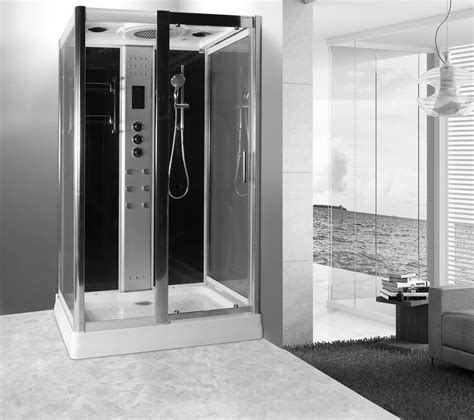 Lw9 Black 1200mm X 900mm Steam Shower Enclosure