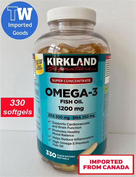 MADE IN CANADA Kirkland Signature Super Concentrate OMEGA 3 Fish Oil