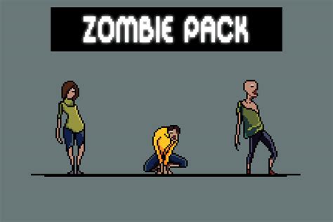 Free Zombie Sprite Sheet Pack Pixel Art :: Behance