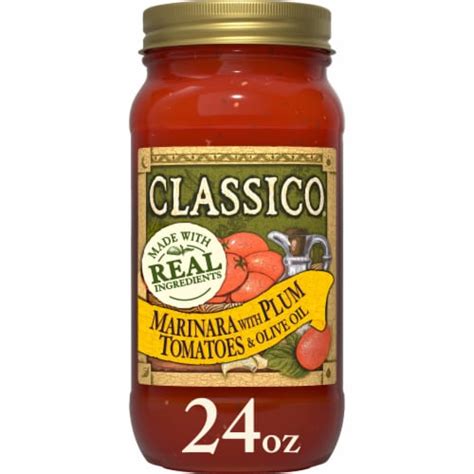 Classico Marinara Pasta Sauce With Plum Tomatoes And Olive Oil 24 Oz