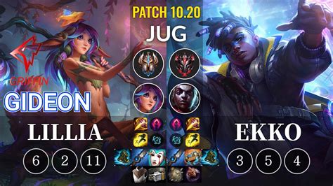 GRF GIDEON Lillia Vs Ekko Jungle KR Patch 10 20 YouTube