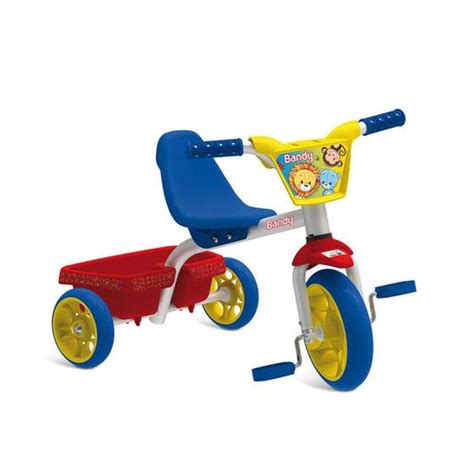 Triciclo Velotrol Infantil De Ferro Bandy Carenagem Bandeirante