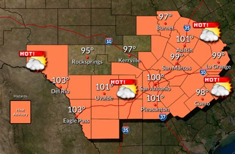 Heat advisory extended as San Antonio-area temperatures to remain in ...