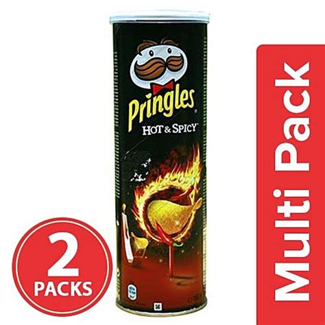 Buy Pringles Potato Chips Hot Spicy Online At Best Price Of Rs Bigbasket
