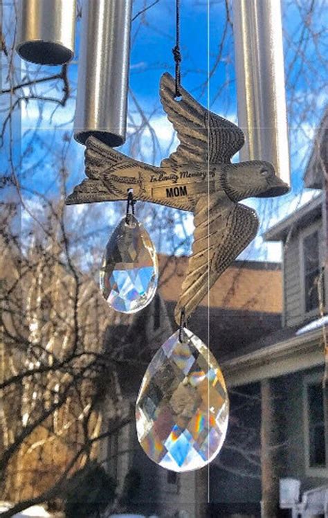 Dove Prisms Heavenly Wind Chime In Memory Of A Loved One Etsy