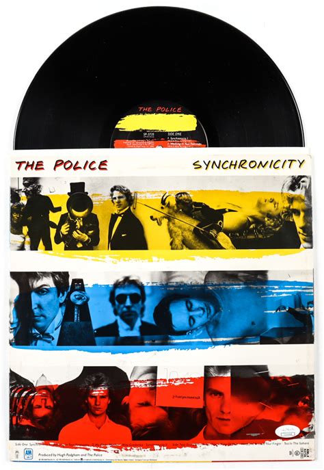 Andy Summers Signed The Police Synchronicity Vinyl Record Album Cover