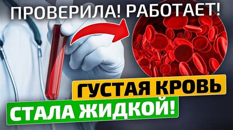 Научитесь без химии разжижать кровь Вот как разжижение крови влияет на