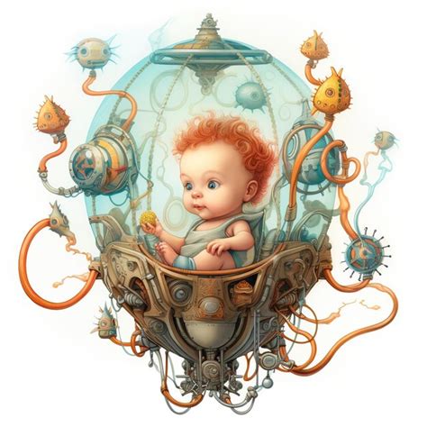 Premium AI Image | Cartoon baby HD 8K Vector illustration wallpaper ...