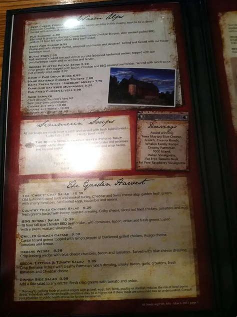 Machine Shed Restaurant Menu, Menu for Machine Shed Restaurant, Davenport, Davenport ...