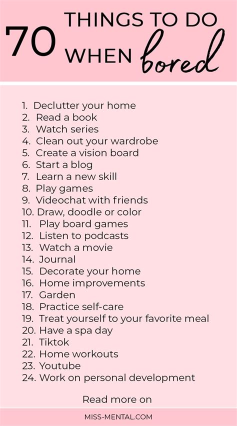 70 Things To Do When Bored At Home Things To Do When Bored Bored Jar