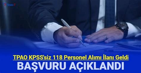 Tpao Kpss Siz Personel M Hendis Ve G Venlik G Revlisi Al M Yapacak