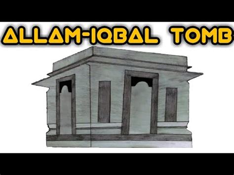 Drawing Sketch Of Allama Muhammad Iqbal Tomb Allam Iqbal Tomb Art