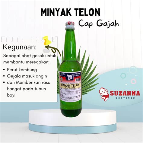 Jual Usfi Minyak Telon Cap Gajah Botol Kaca Ml Ml Shopee Indonesia