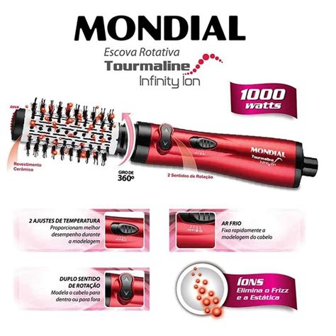 Escova Rotativa Tourmaline Infinity Ion Er V Mondial Promotop