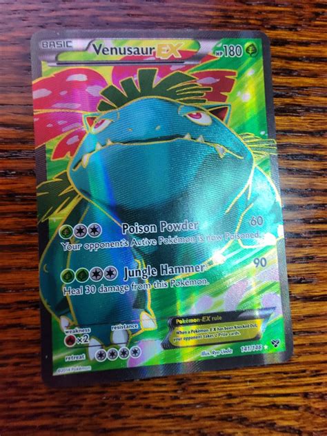 Venusaur EX 141 146 XY Base Set Full Art Ultra Rare Holo 2014