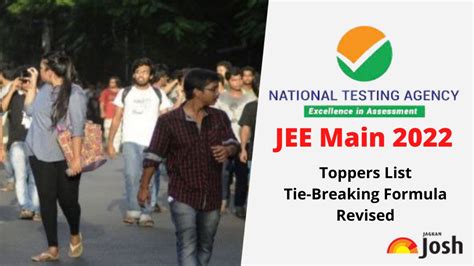 JEE Main Toppers 2022 NTA Revises Tie Breaking Formula No Two