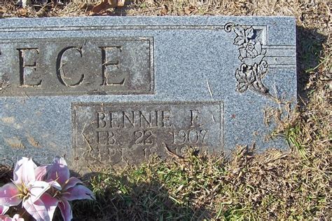 Benjamin Franklin Bennie Reece Find A Grave Memorial