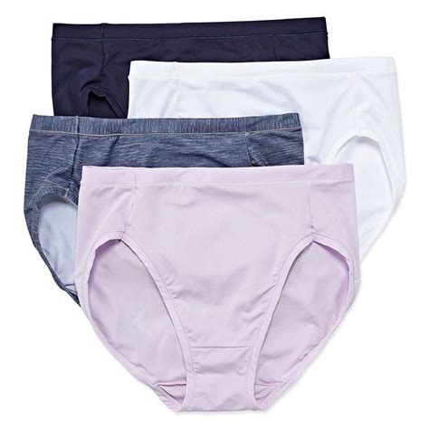 Hanes Ultimate™ Cool Comfort™ Low Rise 4 Pc Microfiber Brief Panty Hxmfbf Fashion Hanes