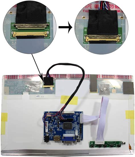 Buy HDMI VGA 2AV LVDs Controller Board 40Pin For 10 1 1024x600