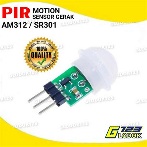 Jual Pir Human Motion Detector Module Sensor Gerak Mini Body Sr