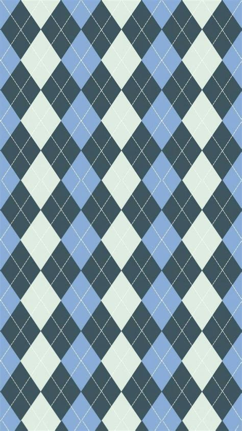 Blue And White Checkerboard Pattern Wallpaper