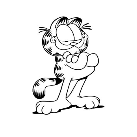 Dibujo De Garfield Para Colorear Y Pintar 14484