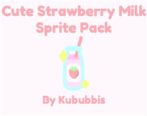 Cute Strawberry Milk Sprite Pack By Kububbis