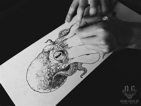 Octopus Dotwork Design Tattoo Behance