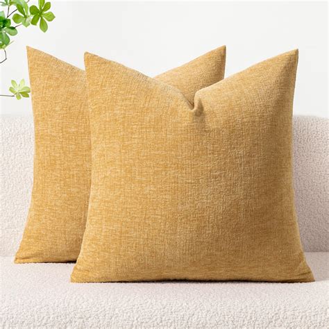 Amazon MIULEE Pack Of 2 Couch Throw Pillow Covers 18x18 Inch Soft