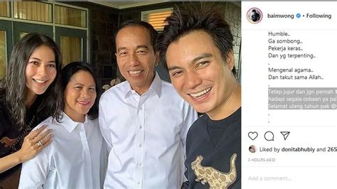 Klarifikasi Baim Wong Dari Fitnah Foto Bareng Presiden Sampai Ustaz