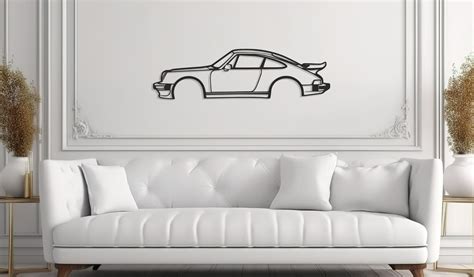 Porsche Siluette Wall Design Present For Him Car Enthusiast Etsy