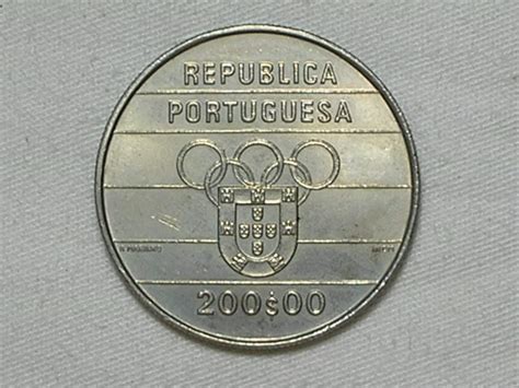 Portugal 200 Escudos 1992 XXV Jogos Olimpicos Ni Flor De Cunho