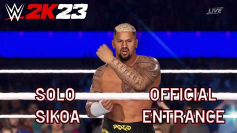 WWE 2K23 Solo Sikoa Full Official Entrance YouTube