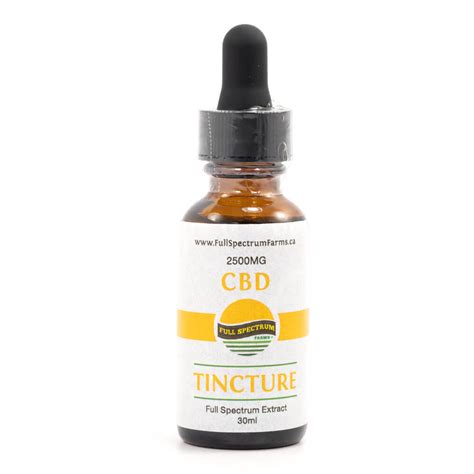 2500mg Cbd Tincture Full Spectrum Farms Cannabismo